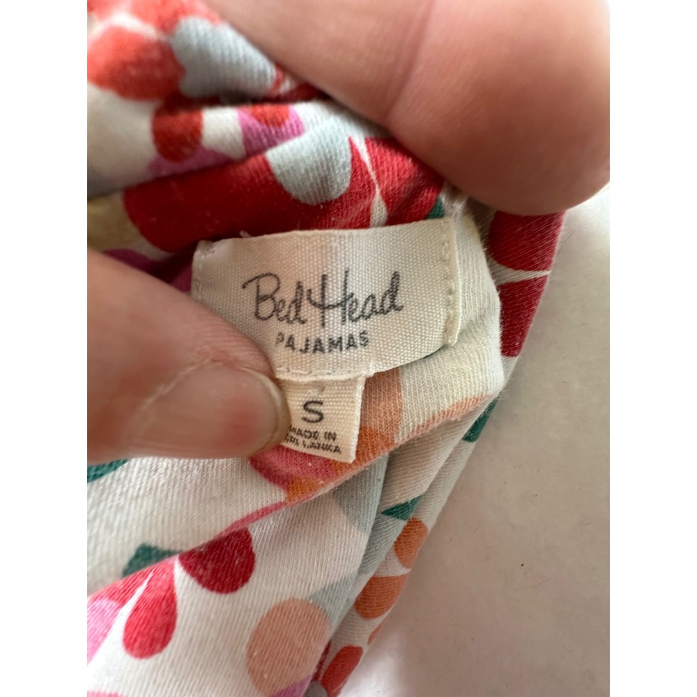 BedHead Pajamas Floral Organic Cotton Jersey Pajama Set Womens Small BH2941-5021 - Picture 8 of 16